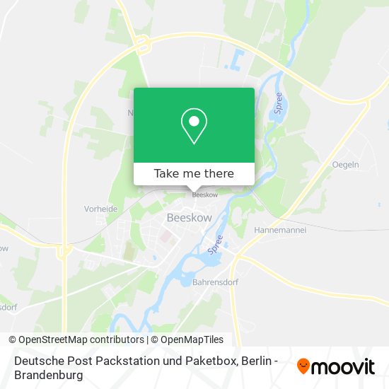 Deutsche Post Packstation und Paketbox map