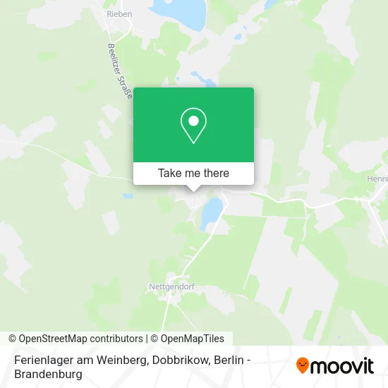 Карта Ferienlager am Weinberg, Dobbrikow