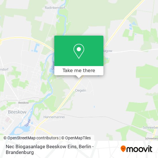 Карта Nec Biogasanlage Beeskow Eins