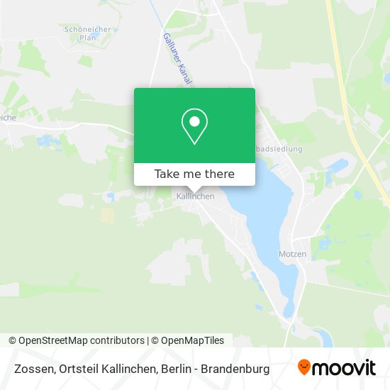 Zossen, Ortsteil Kallinchen map