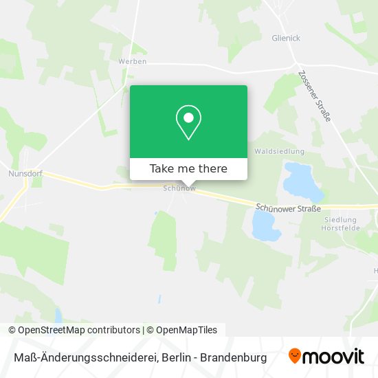 Maß-Änderungsschneiderei map