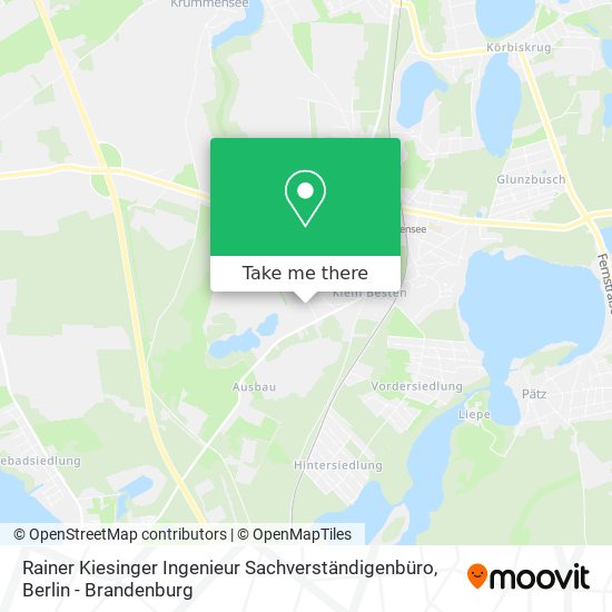 Карта Rainer Kiesinger Ingenieur Sachverständigenbüro