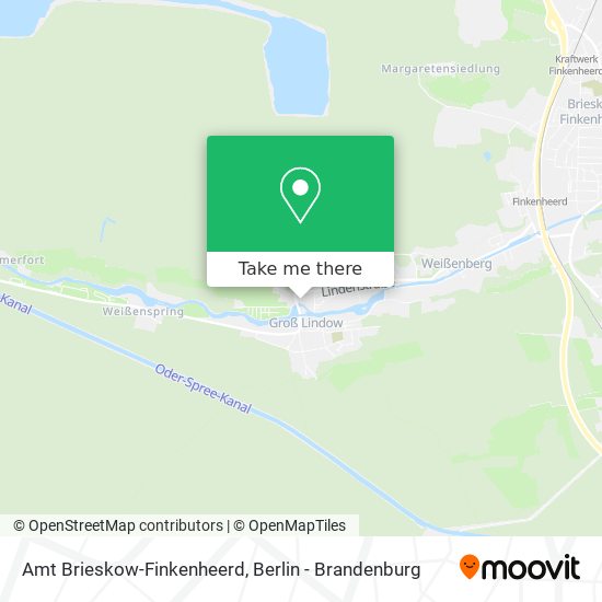 Карта Amt Brieskow-Finkenheerd