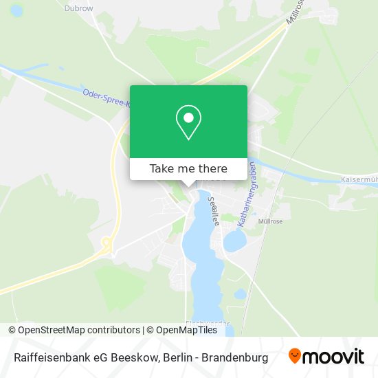 Raiffeisenbank eG Beeskow map