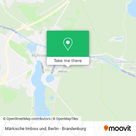 Märkische Imbiss und map