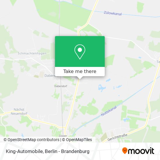 King-Automobile map