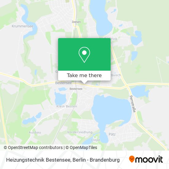 Heizungstechnik Bestensee map