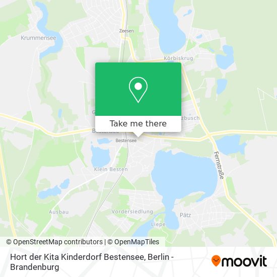 Hort der Kita Kinderdorf Bestensee map