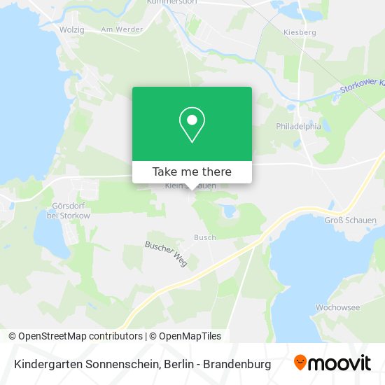 Kindergarten Sonnenschein map