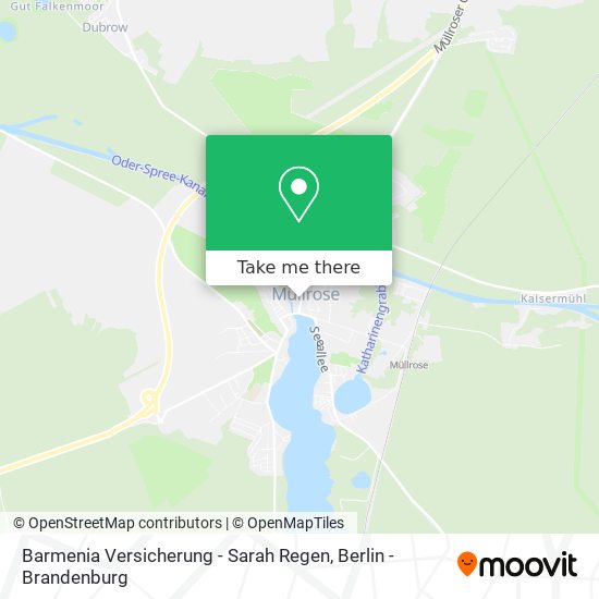 Barmenia Versicherung - Sarah Regen map