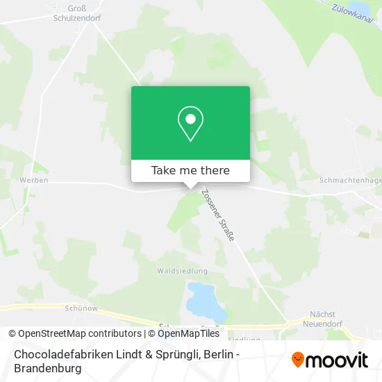 Карта Chocoladefabriken Lindt & Sprüngli