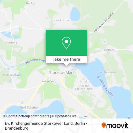 Карта Ev. Kirchengemeinde Storkower Land