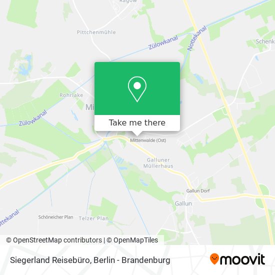 Карта Siegerland Reisebüro