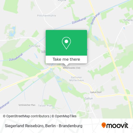 Siegerland Reisebüro map