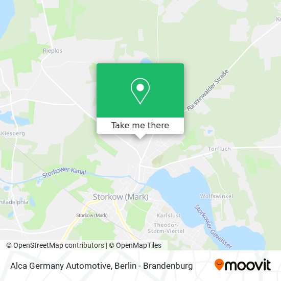 Alca Germany Automotive map