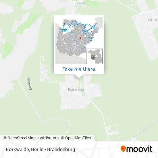 Borkwalde map