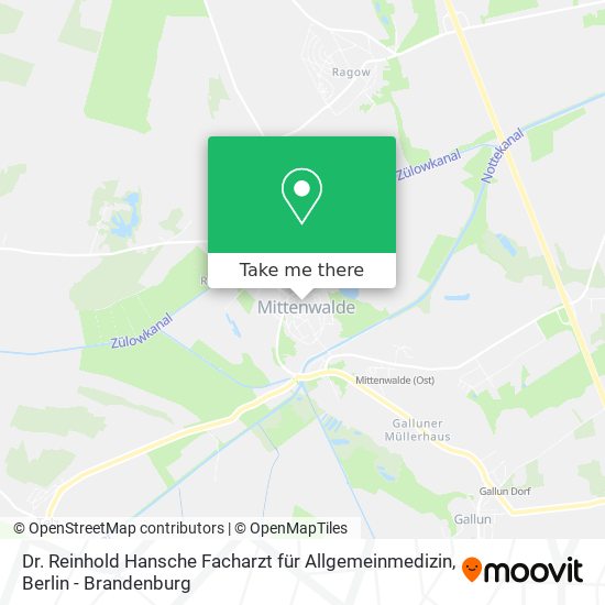 Dr. Reinhold Hansche Facharzt für Allgemeinmedizin map