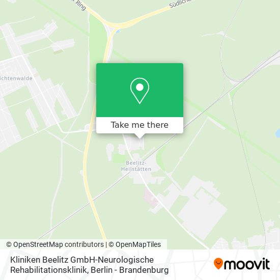 Карта Kliniken Beelitz GmbH-Neurologische Rehabilitationsklinik