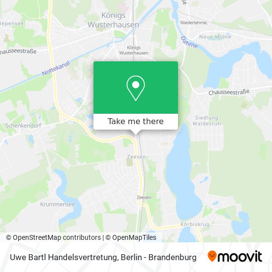 Карта Uwe Bartl Handelsvertretung
