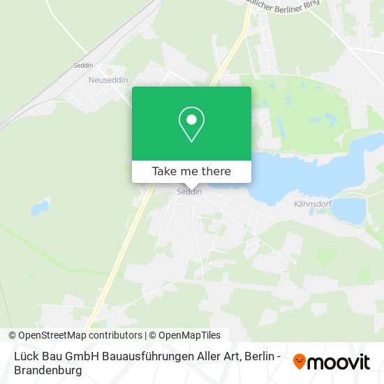 Карта Lück Bau GmbH Bauausführungen Aller Art