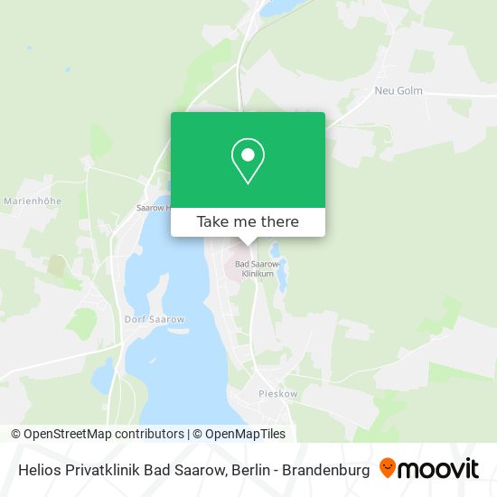 Helios Privatklinik Bad Saarow map