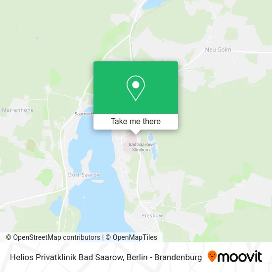 Карта Helios Privatklinik Bad Saarow