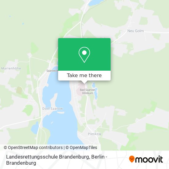 Landesrettungsschule Brandenburg map