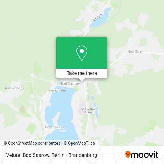 Карта Velotel Bad Saarow