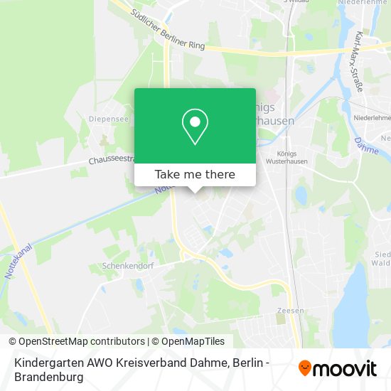 Kindergarten AWO Kreisverband Dahme map