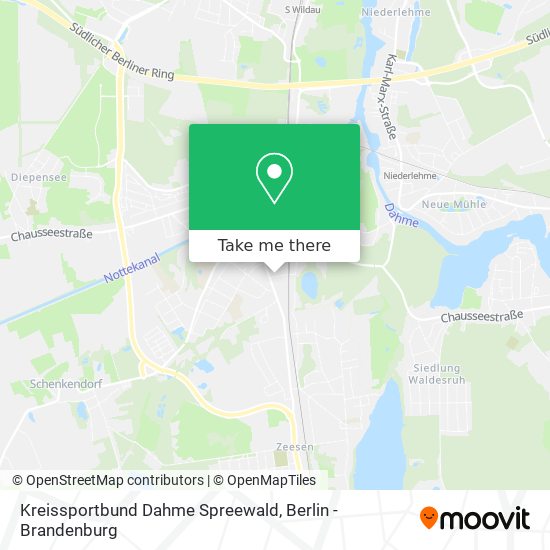 Карта Kreissportbund Dahme Spreewald