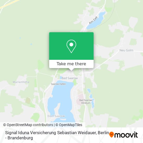 Карта Signal Iduna Versicherung Sebastian Weidauer
