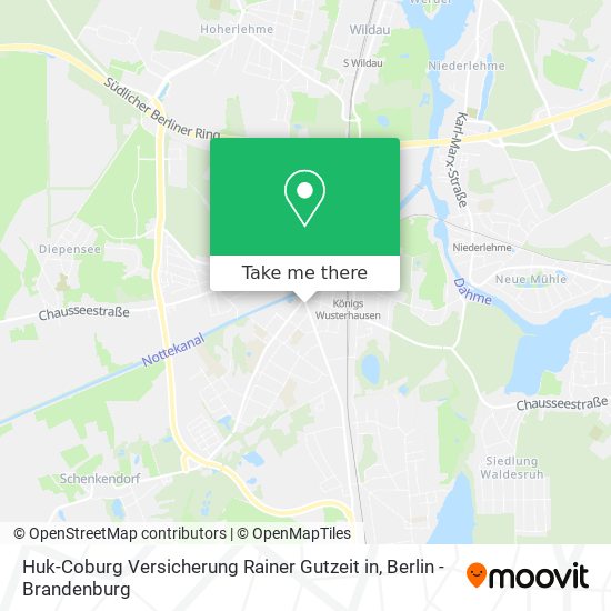 Карта Huk-Coburg Versicherung Rainer Gutzeit in