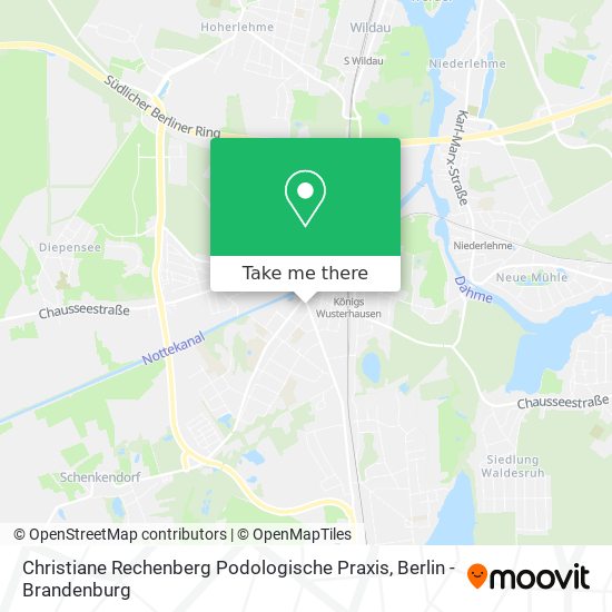 Карта Christiane Rechenberg Podologische Praxis