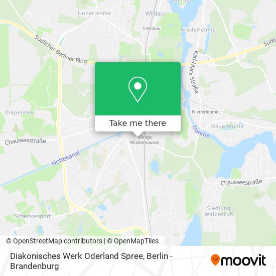 Карта Diakonisches Werk Oderland Spree