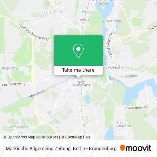 Märkische Allgemeine Zeitung map