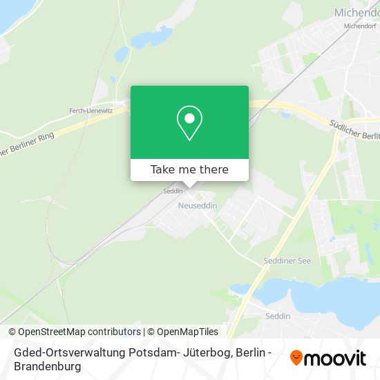 Gded-Ortsverwaltung Potsdam- Jüterbog map