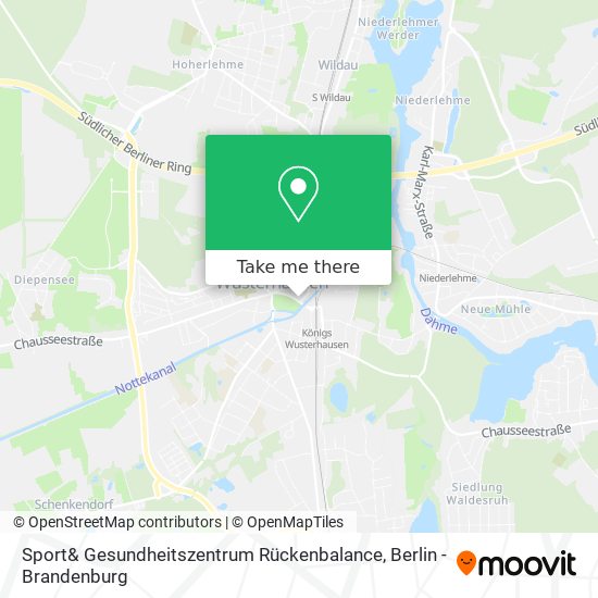 Sport& Gesundheitszentrum Rückenbalance map