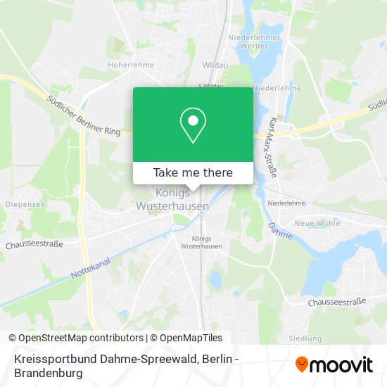 Карта Kreissportbund Dahme-Spreewald