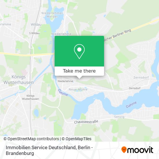 Карта Immobilien Service Deutschland