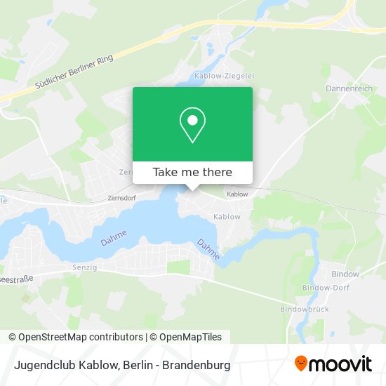 Jugendclub Kablow map