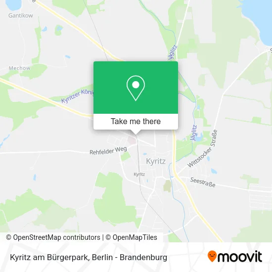 Карта Kyritz am Bürgerpark