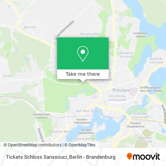 Tickets Schloss Sanssouci map