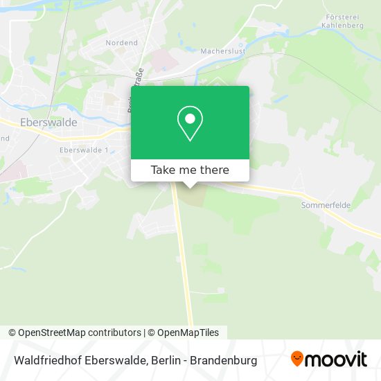 Карта Waldfriedhof Eberswalde