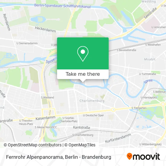 Карта Fernrohr Alpenpanorama