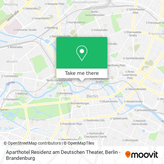 Карта Aparthotel Residenz am Deutschen Theater