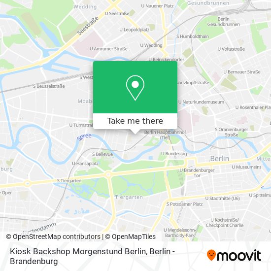 Карта Kiosk Backshop Morgenstund Berlin