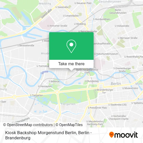Карта Kiosk Backshop Morgenstund Berlin