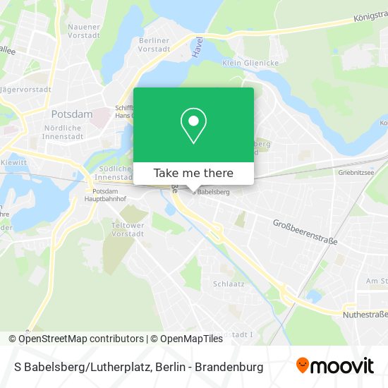 S Babelsberg/Lutherplatz map