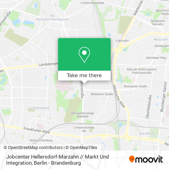 Jobcenter Hellersdorf-Marzahn // Markt Und Integration map