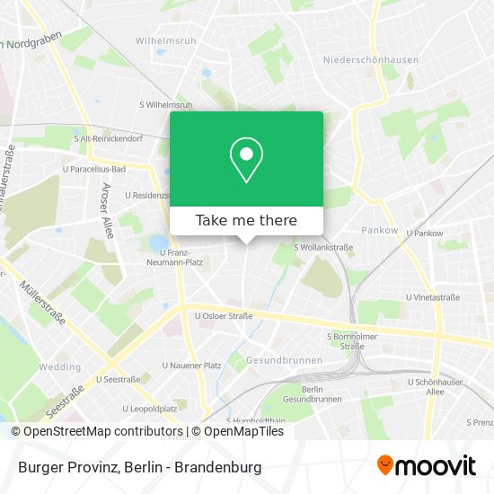 Burger Provinz map